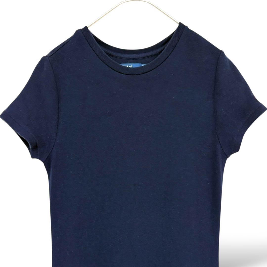 美品　ポロバイラルフローレン マキシ丈　ロングワンピース 半袖　ネイビー　主役級