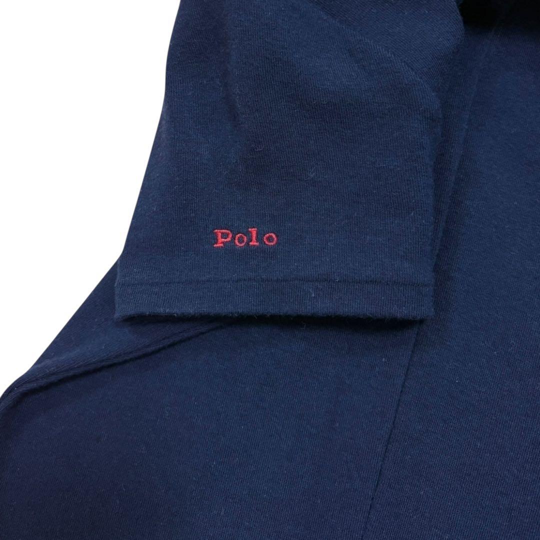 美品　ポロバイラルフローレン マキシ丈　ロングワンピース 半袖　ネイビー　主役級