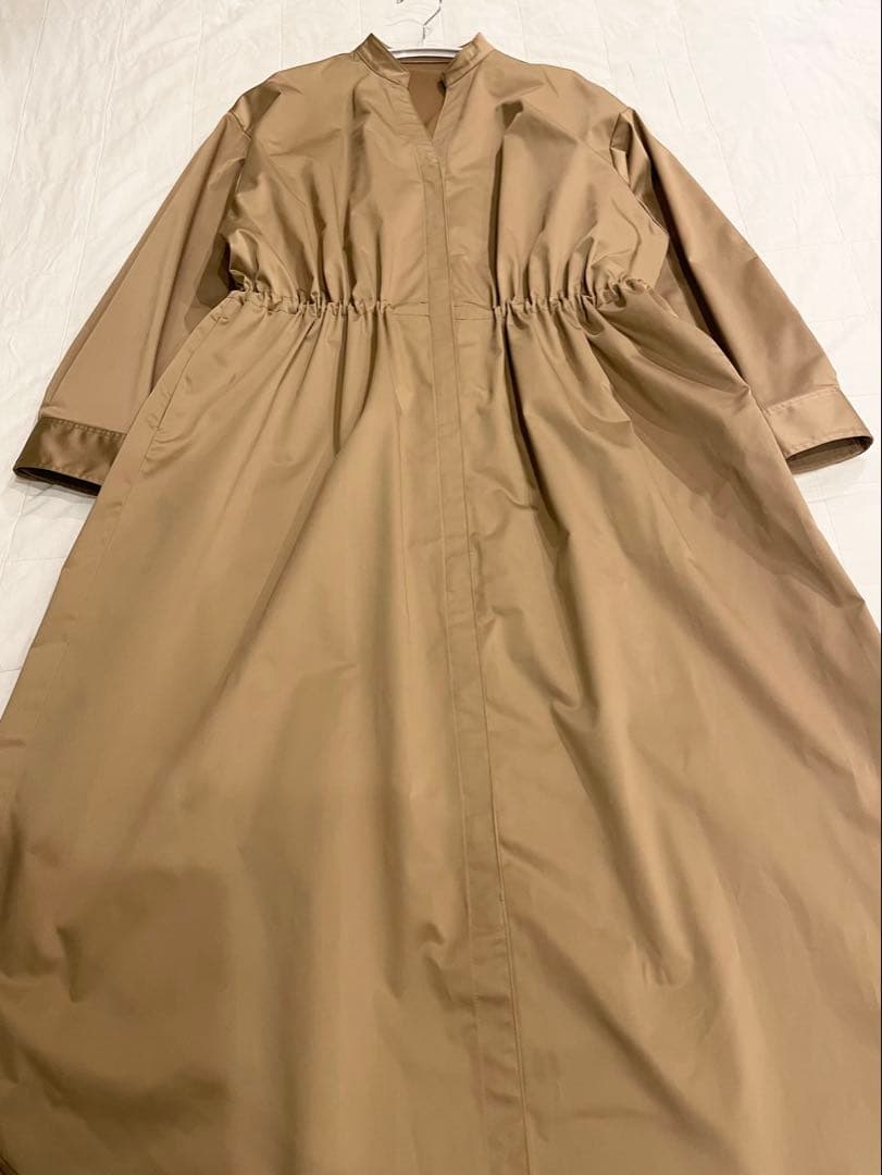 美品SOEJU ソージュ リモンタコートワンピース Mサイズ キャメル