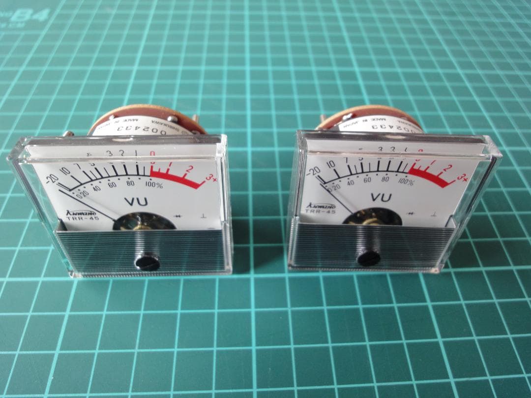 自作ステレオVUメーター186号機　桑野電機 TRR-45（新品未使用）