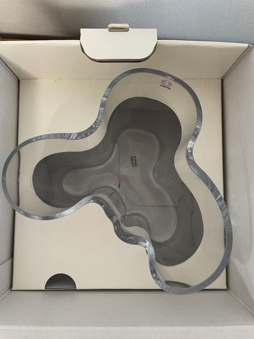  アアルトベース 120mm 花瓶 クリア　新品未使用