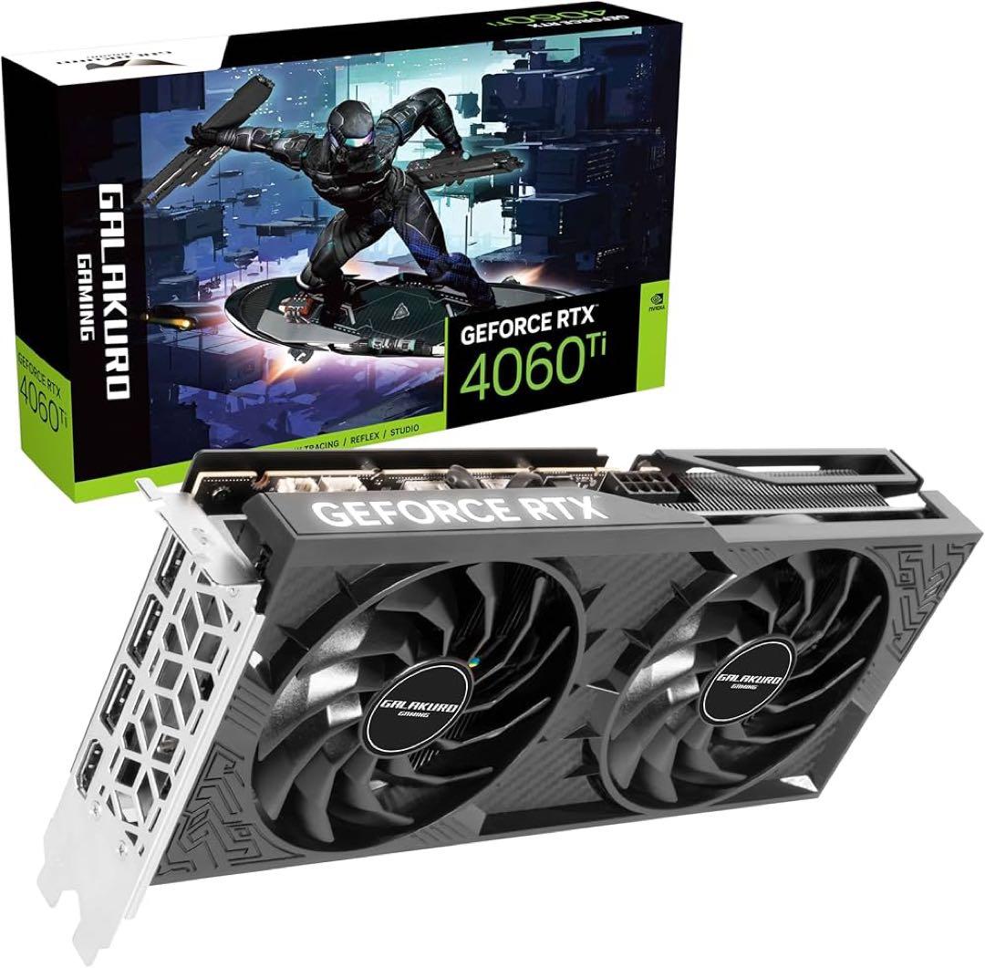 グラフィックボード・グラボ・ビデオカード GALAKURO GeForce RTX 4060 Ti 8GB OC