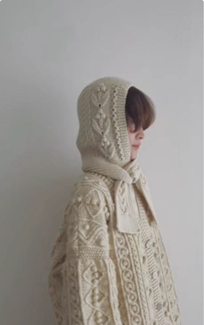 YUKI FUJISAWA ニットキャップ今期WHITE