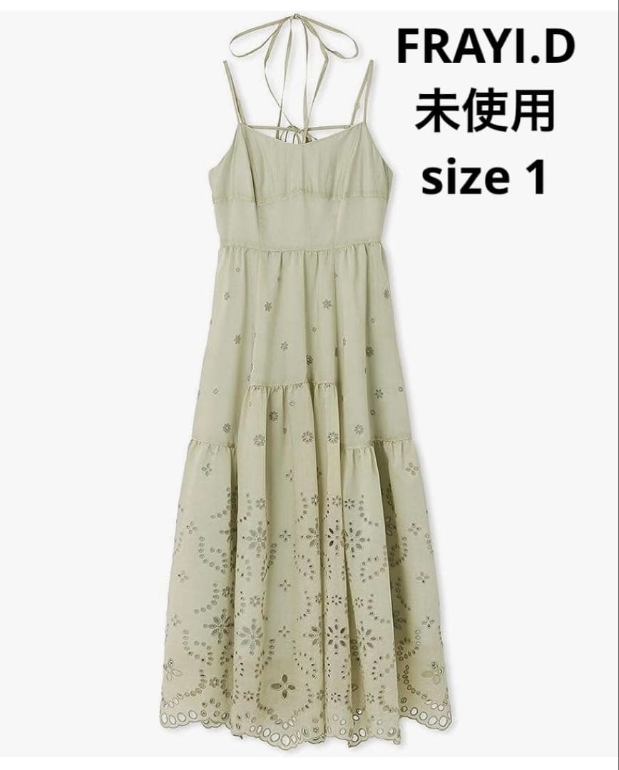 週末sale★カットワークレースティアードキャミワンピース