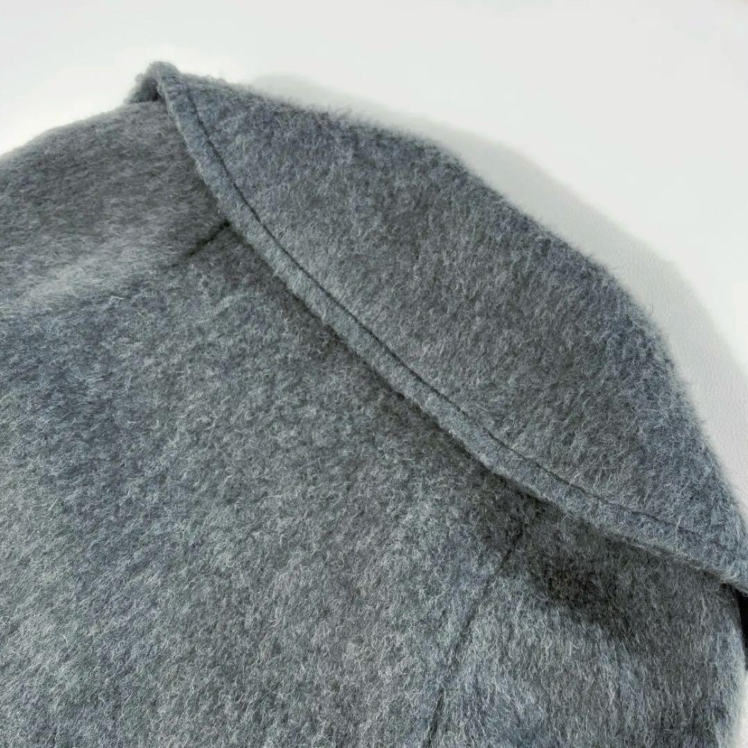 スナイデル コクーンダブルコート ウール アルパカ混 グレー オーバーサイズ