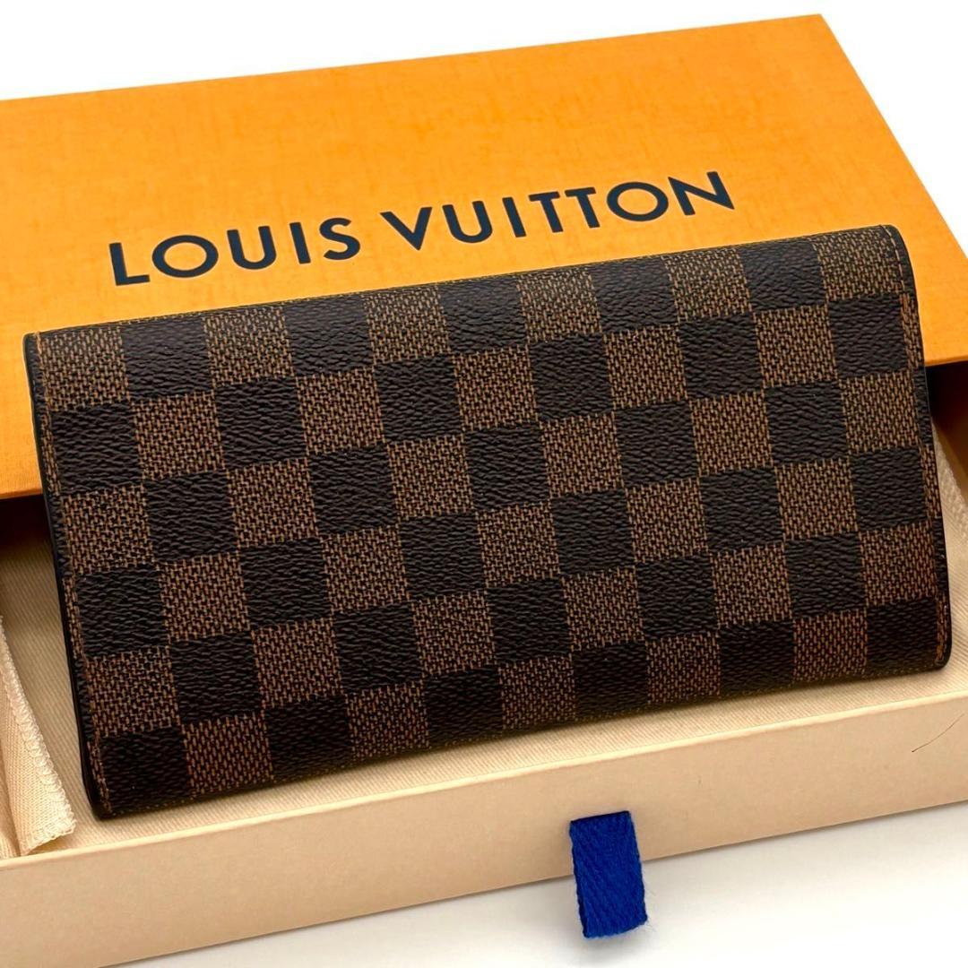 ルイヴィトン 長財布 ダミエエベヌ ポルトフォイユ エミリー ブラウン 1781