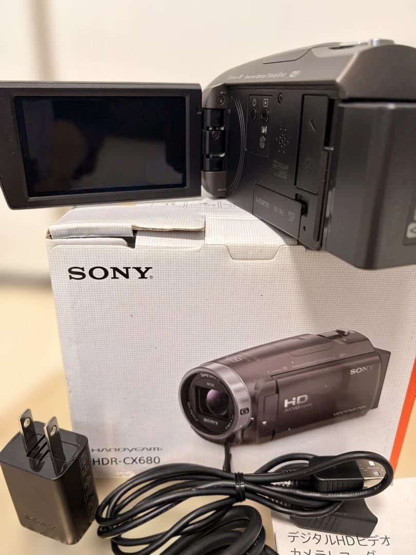 【バッテリー新品】SONY HDR-CX680 ビデオカメラ本体美品付属品完備