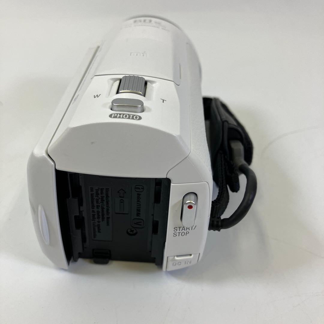 【中古】SONY HDR-CX680 ホワイト 本体 バッテリー2個付き