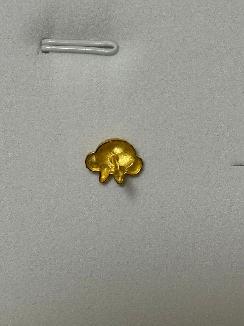 香港ディズニーランド限定純金CHOWTAI FOOKシェリーメイピアス片耳用