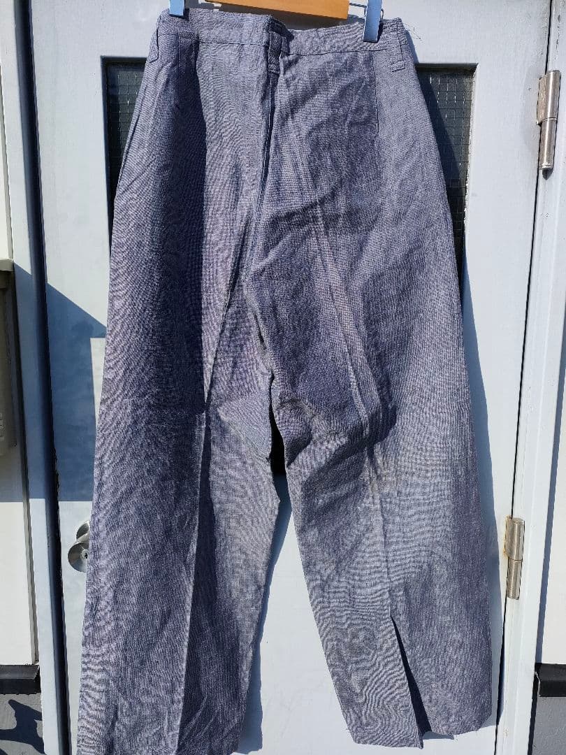 50〜60's フランス軍 ラミー リネンセーラーパンツ デッド W33