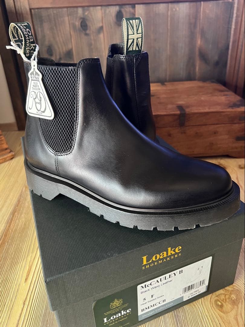 オールドマンズテーラー×Loake 別注ブーツ　ブラック　UK5