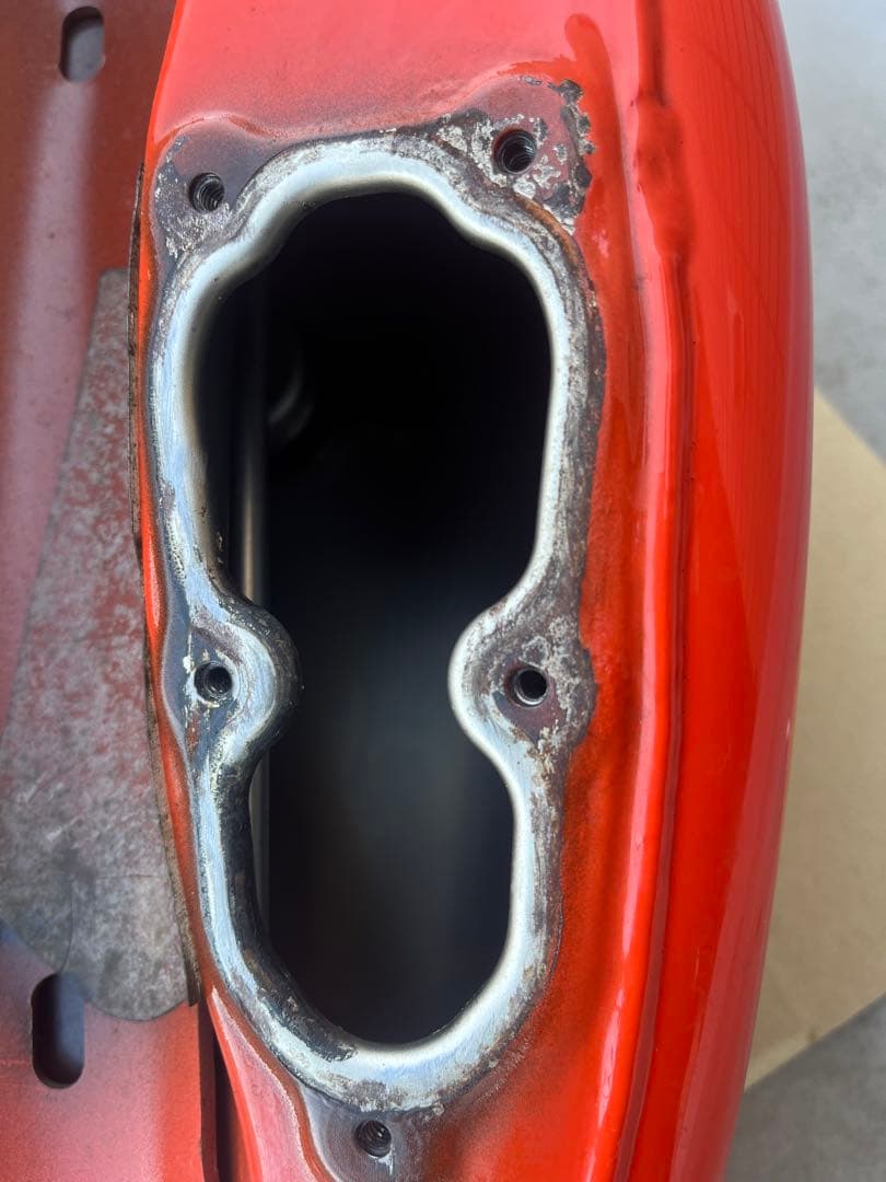 HARLEY-DAVIDSON XL883R オレンジ タンク　インジェクション