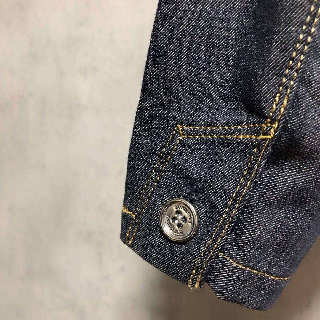 J*Y様 良品　BURBERRYバーバリーロンドン フリルデニムジャケット　ロゴ