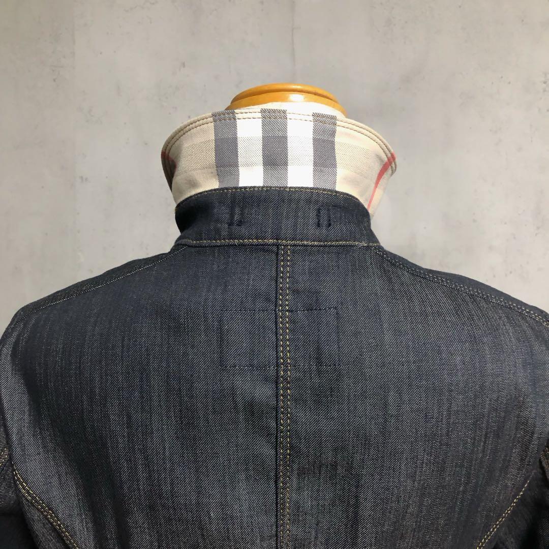 J*Y様 良品　BURBERRYバーバリーロンドン フリルデニムジャケット　ロゴ
