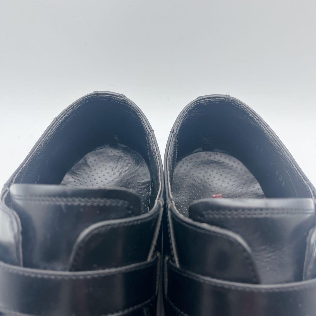 リーガル Y625 Uチップ モンクストラップシューズ ベルト 金具 ブラック