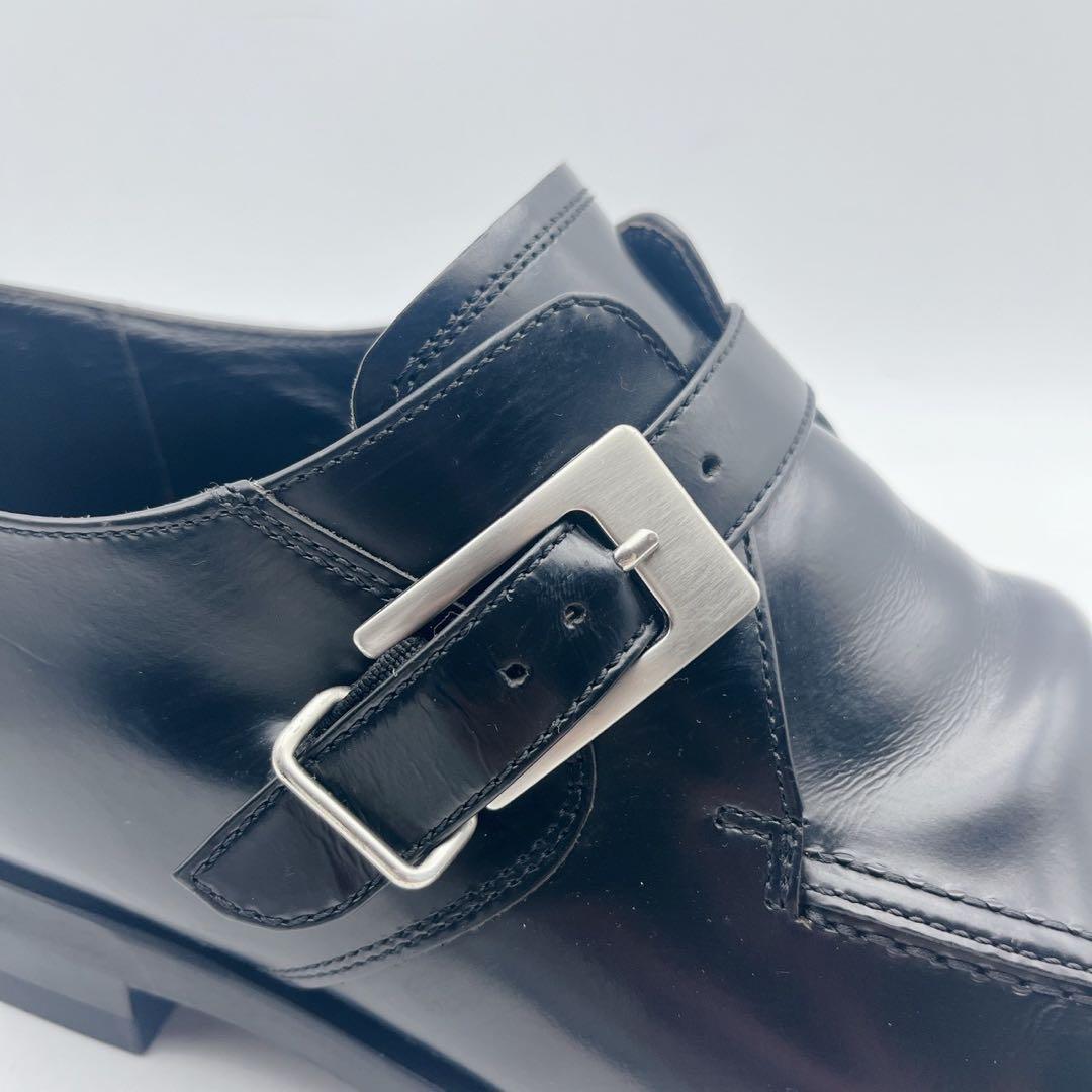 リーガル Y625 Uチップ モンクストラップシューズ ベルト 金具 ブラック