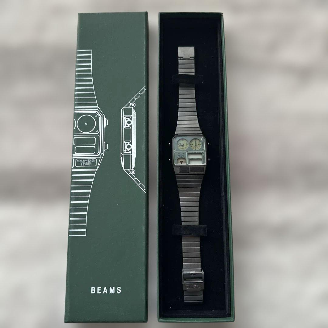 CITIZEN×BEAMSアナデジ腕時計 未使用品 要電池交換
