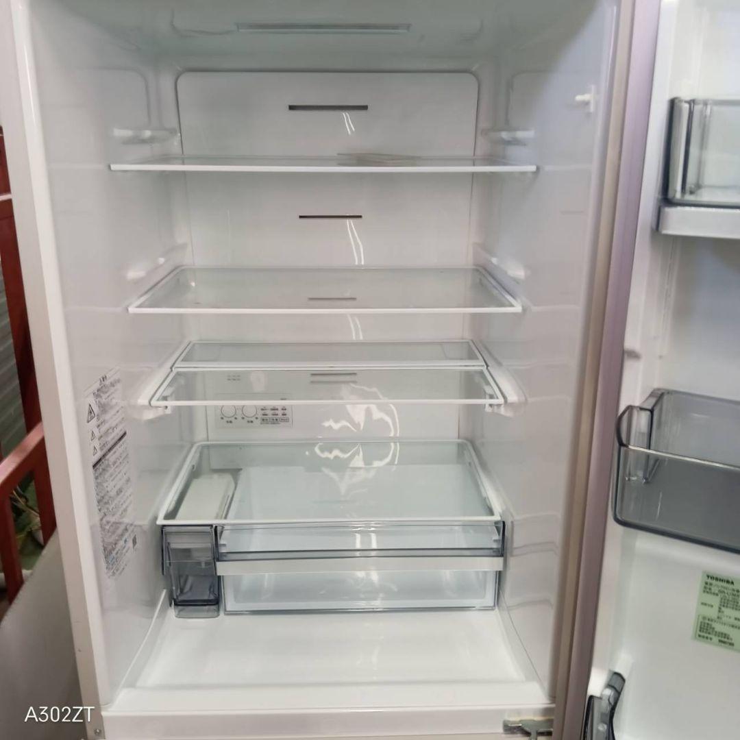 445 関東配送　大型冷蔵庫　300L〜400L　自動製氷機付　右開き　極美品