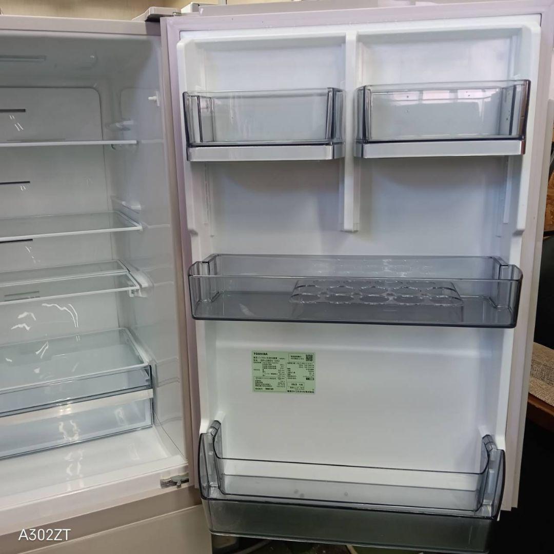 445 関東配送　大型冷蔵庫　300L〜400L　自動製氷機付　右開き　極美品