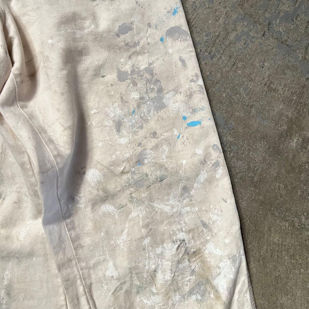 DICKIES ペンキ グランジ ホワイト ペインターパンツ W32