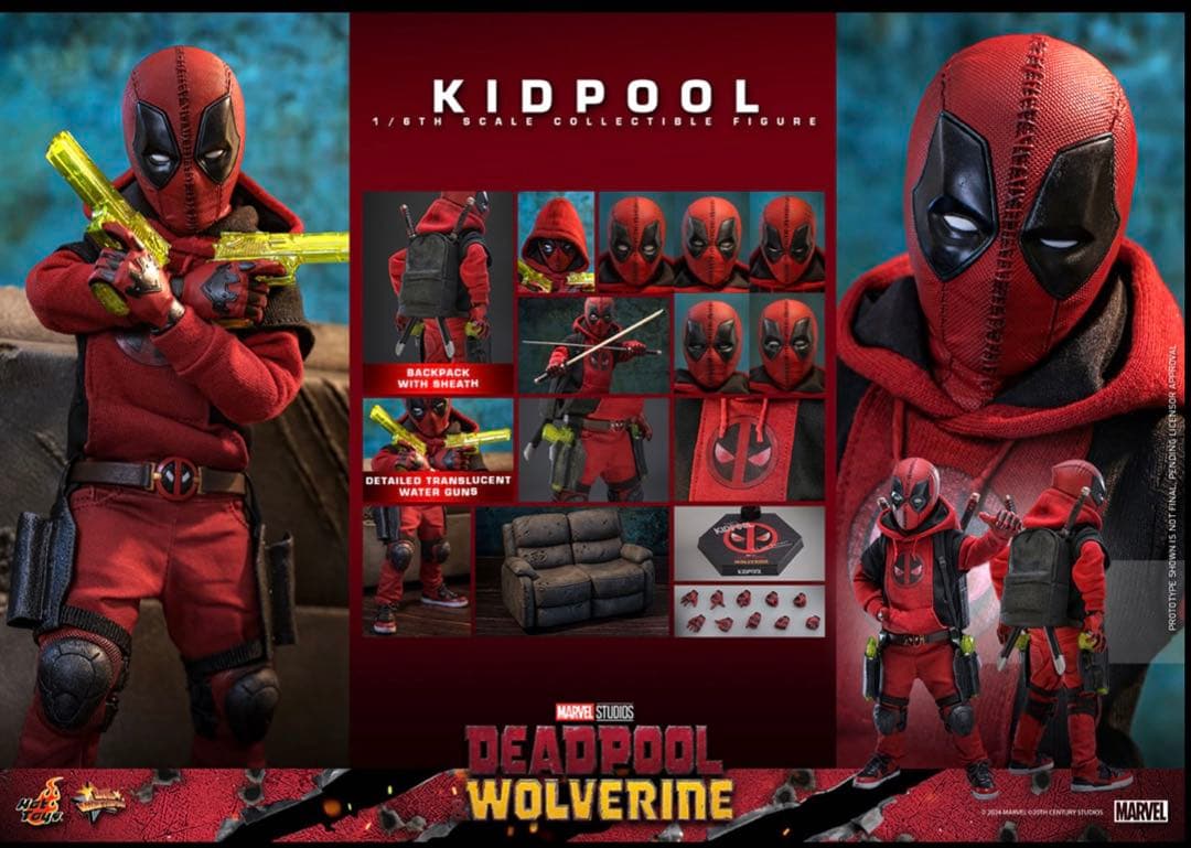 ムービーマスターピース　デッドプール＆ウルヴァリン1/6フィギュア　キッドプール