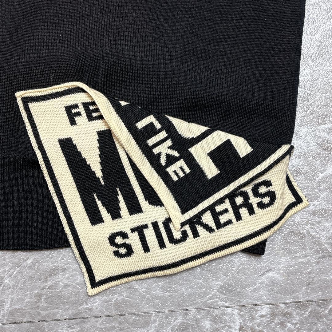 トップス doublet Stickers Pattern Jacquard Knit M