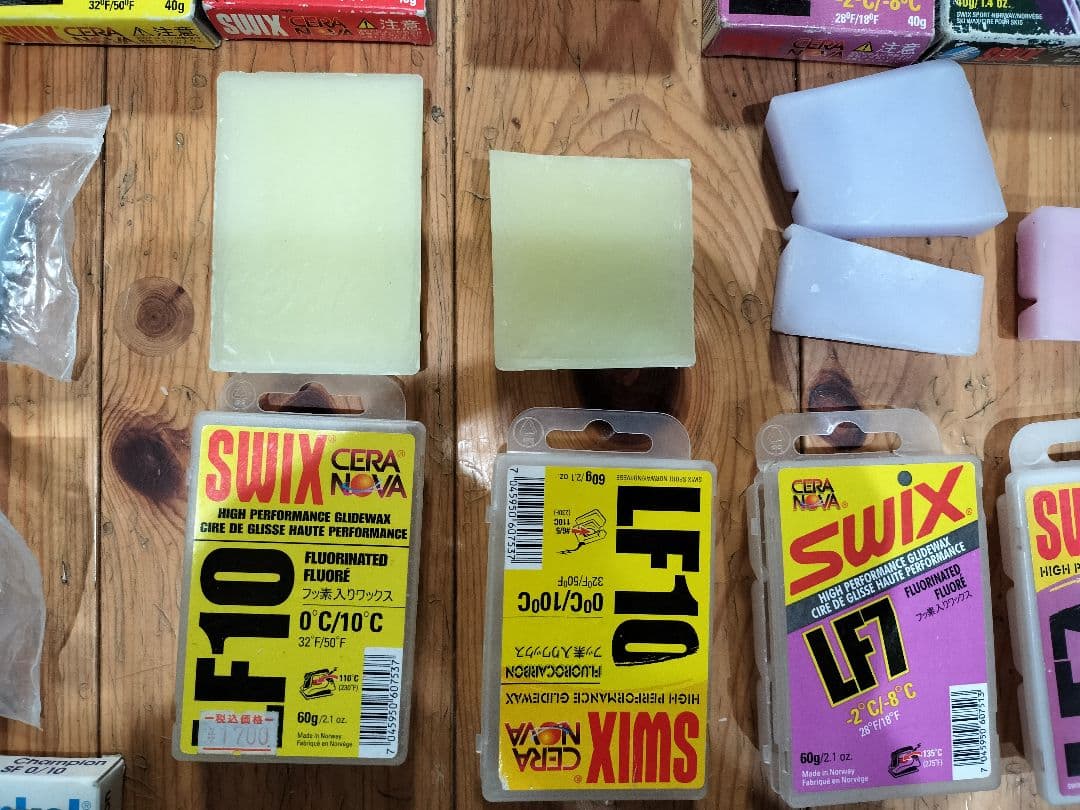 スィツクス、ガリウムフッ素系スキーワックスいろいろ