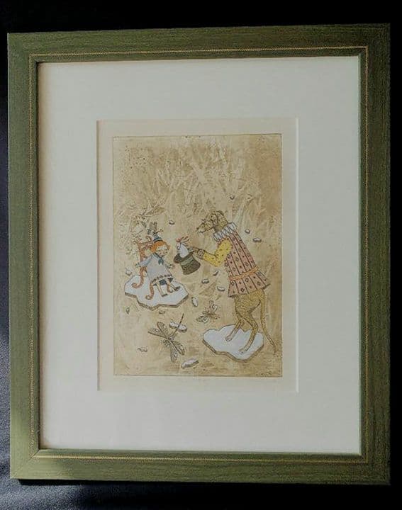 鷹塀三奈 銅版画★「ちょっとした奇術」A.P.