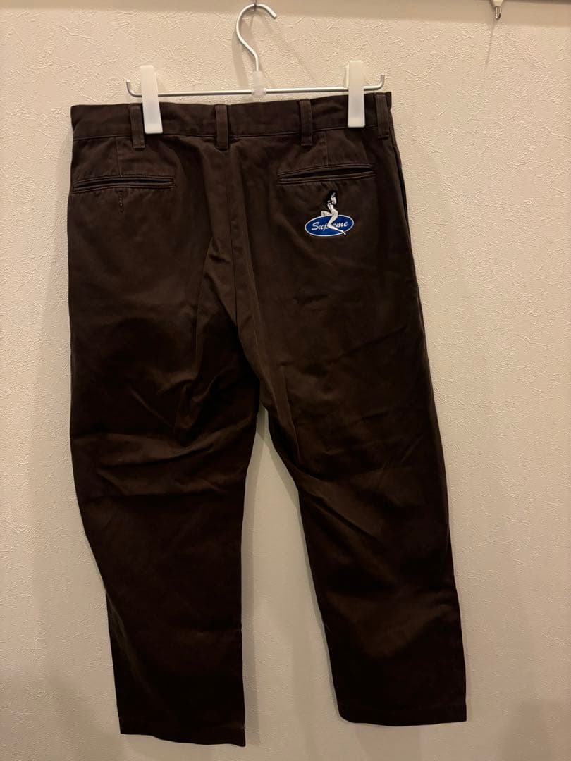 パンツ supreme chino pants dark brown 32