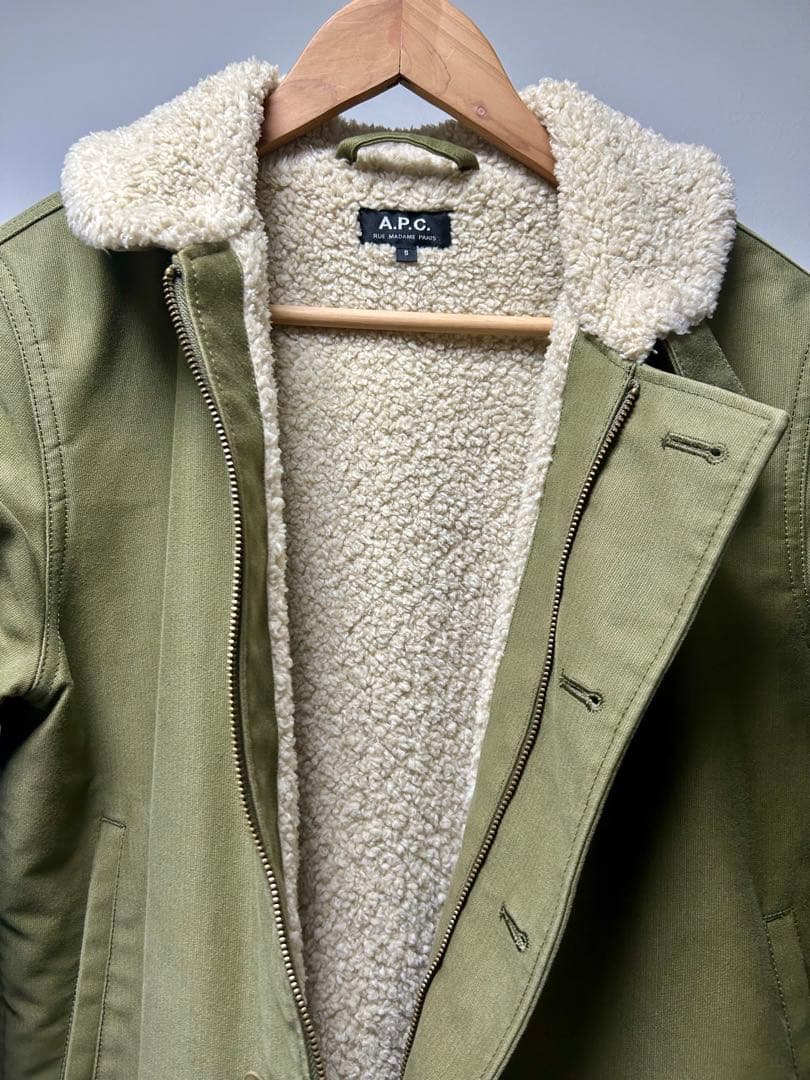 【美品】　A.P.C. ボアコート　モッズコート　メンズ Sサイズ