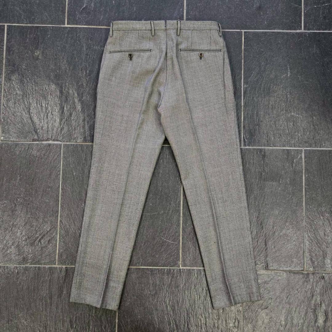 INCOTEX　SLOWEAR　ウールスラックス　グレー　サイズ46