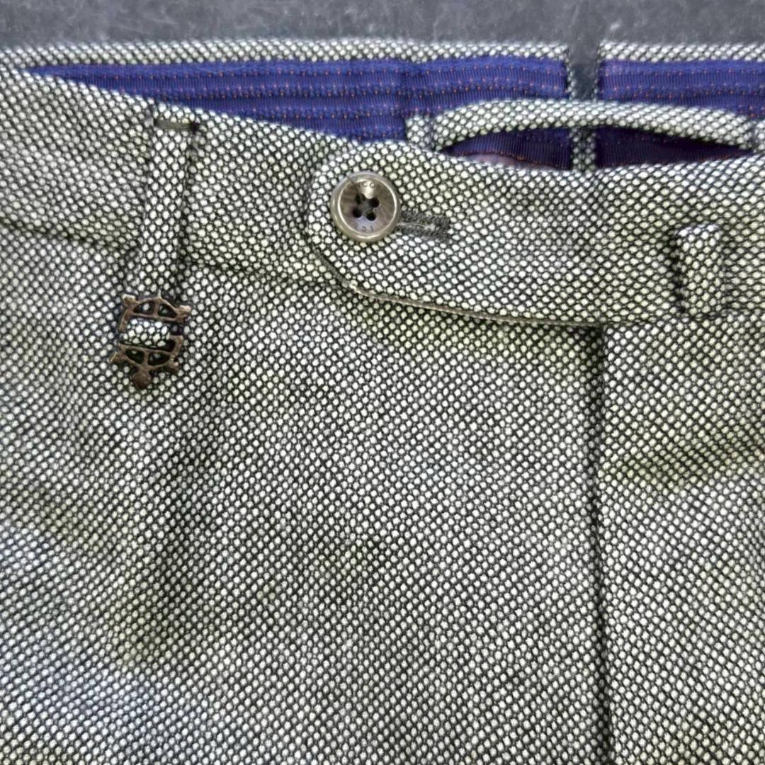 INCOTEX　SLOWEAR　ウールスラックス　グレー　サイズ46