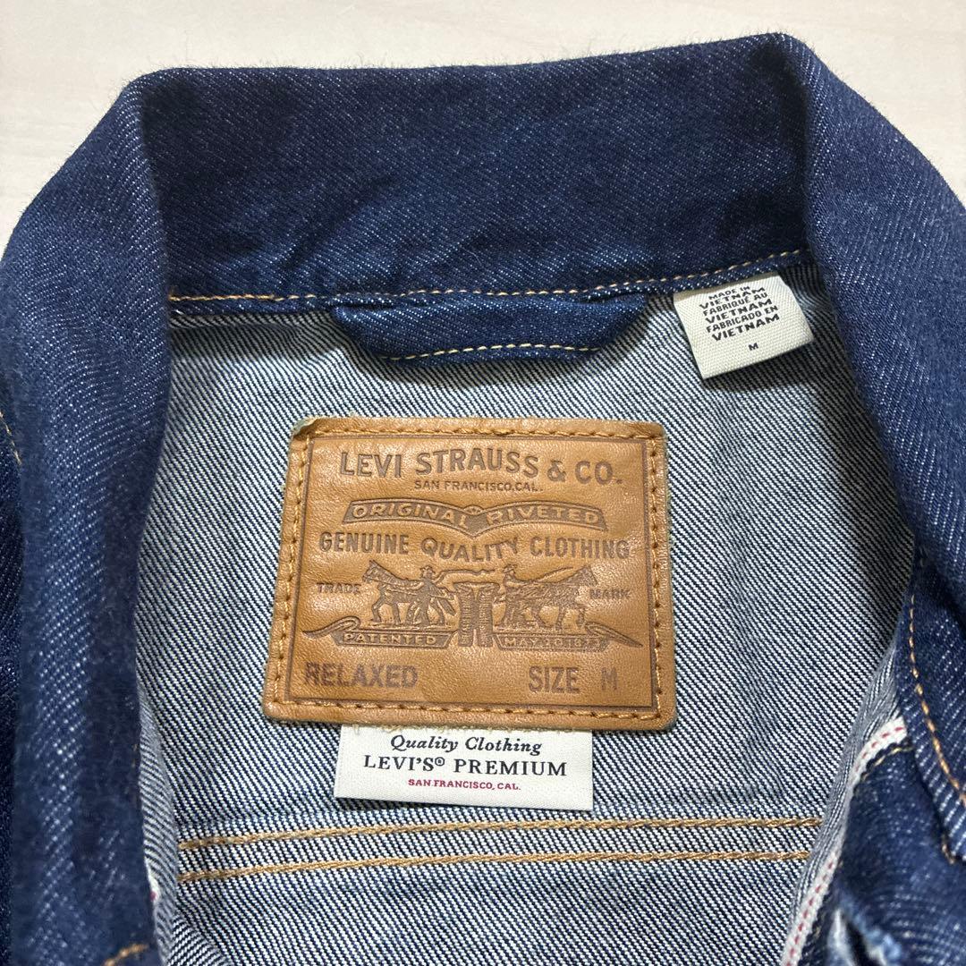 リーバイス 濃紺デニムセットアップ 1st トラッカージャケット 501 W33