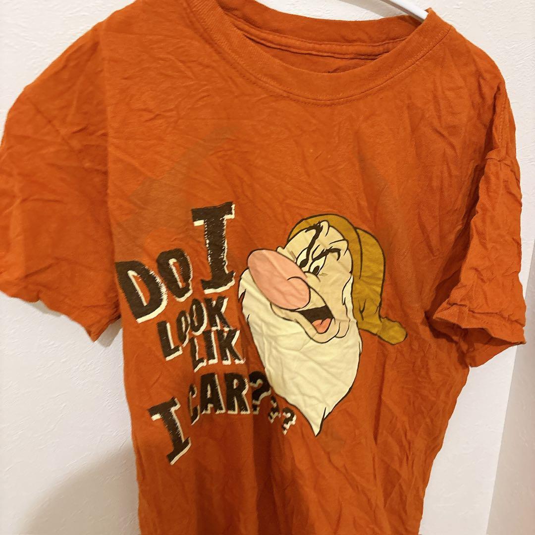ディズニー 【S】グランピー Tシャツ オレンジ メンズ レディース シャツ