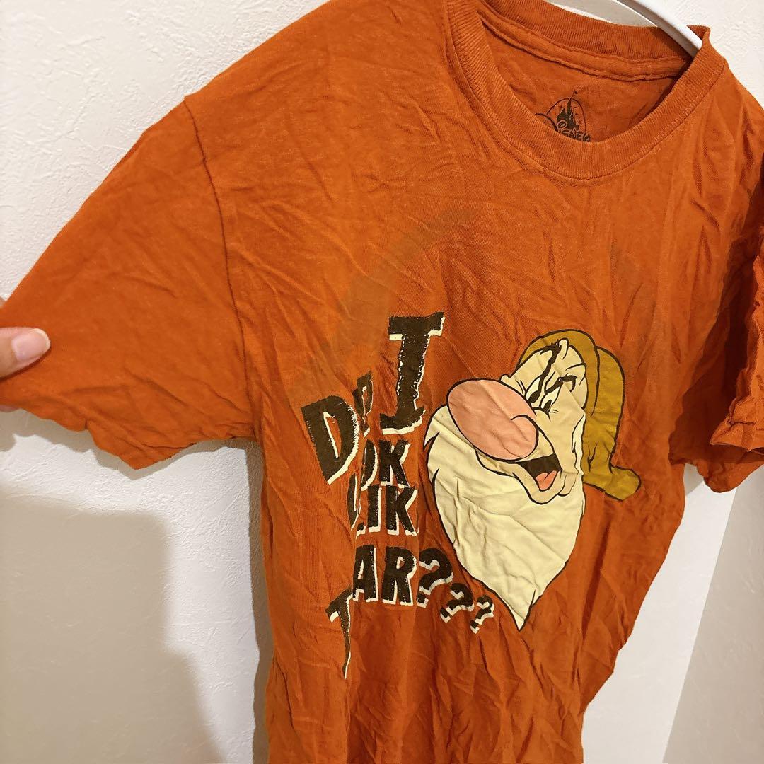ディズニー 【S】グランピー Tシャツ オレンジ メンズ レディース シャツ