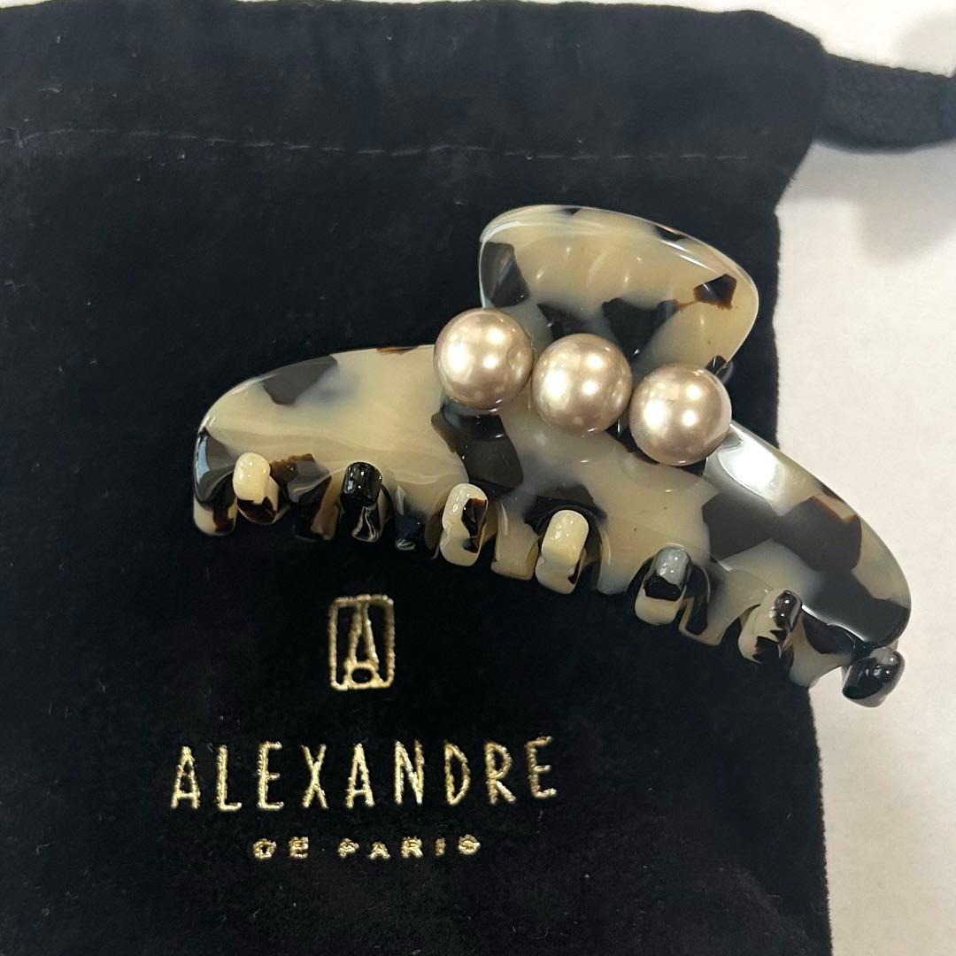 新品未使用　ALEXANDRE DE PARIS　アルビノス　パール　クリップ