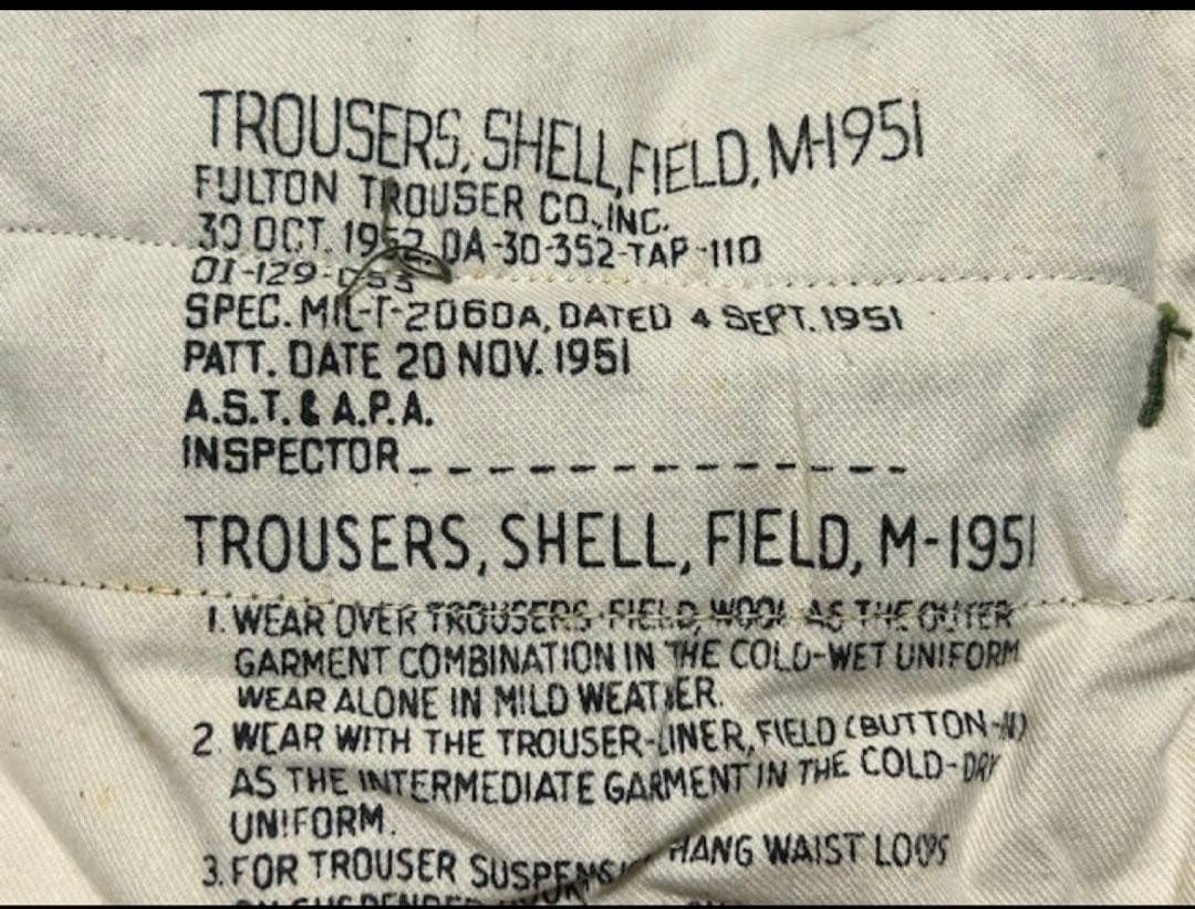 【デッドストック】50s USARMY M-51カーゴパンツ ミリタリー M-L