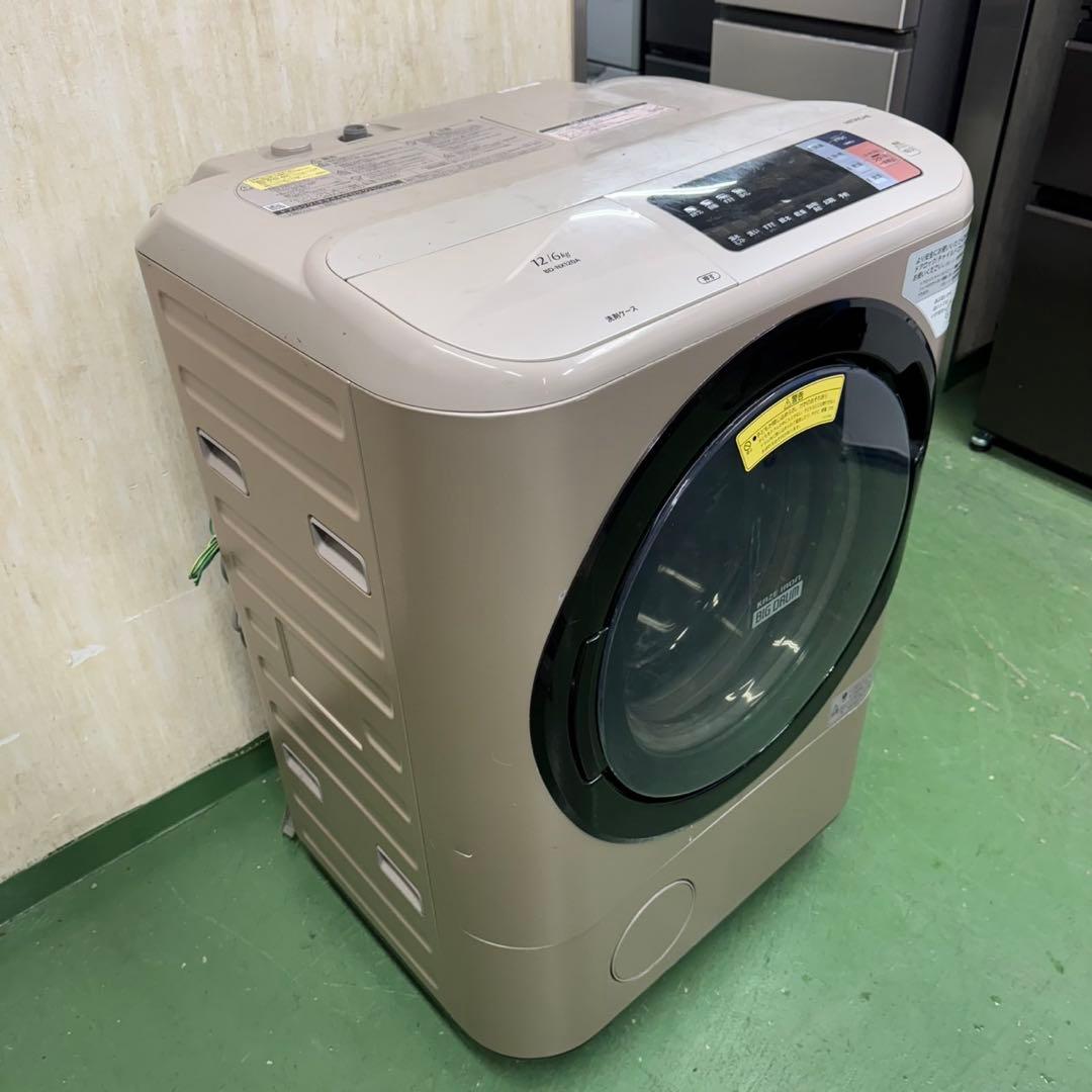 172 送料設置無料★日立ドラム式洗濯機　乾燥機能付き　12㌔