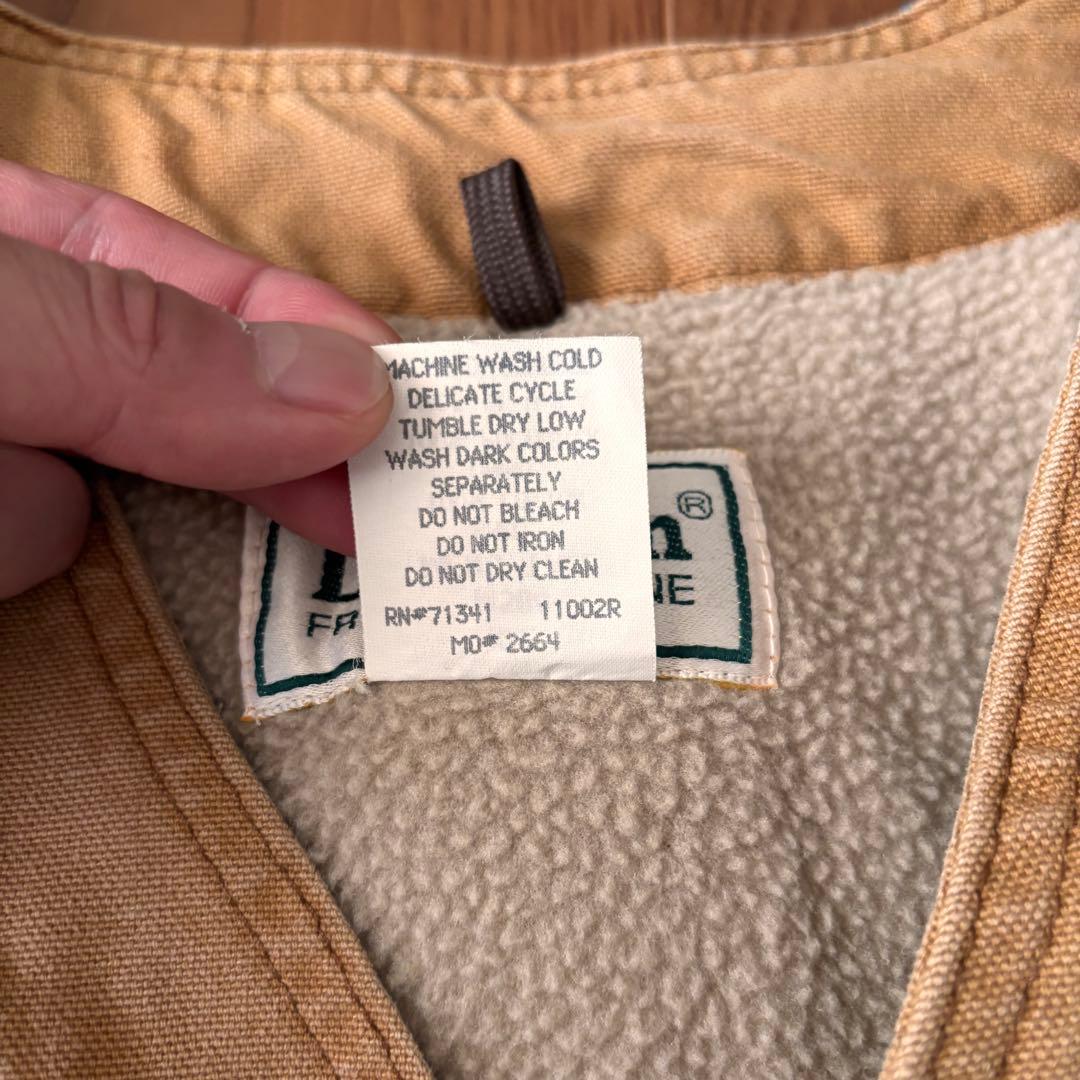 デッド ◎ L.L.BEAN 内ボア ダック ベスト USA製 XXL TALL