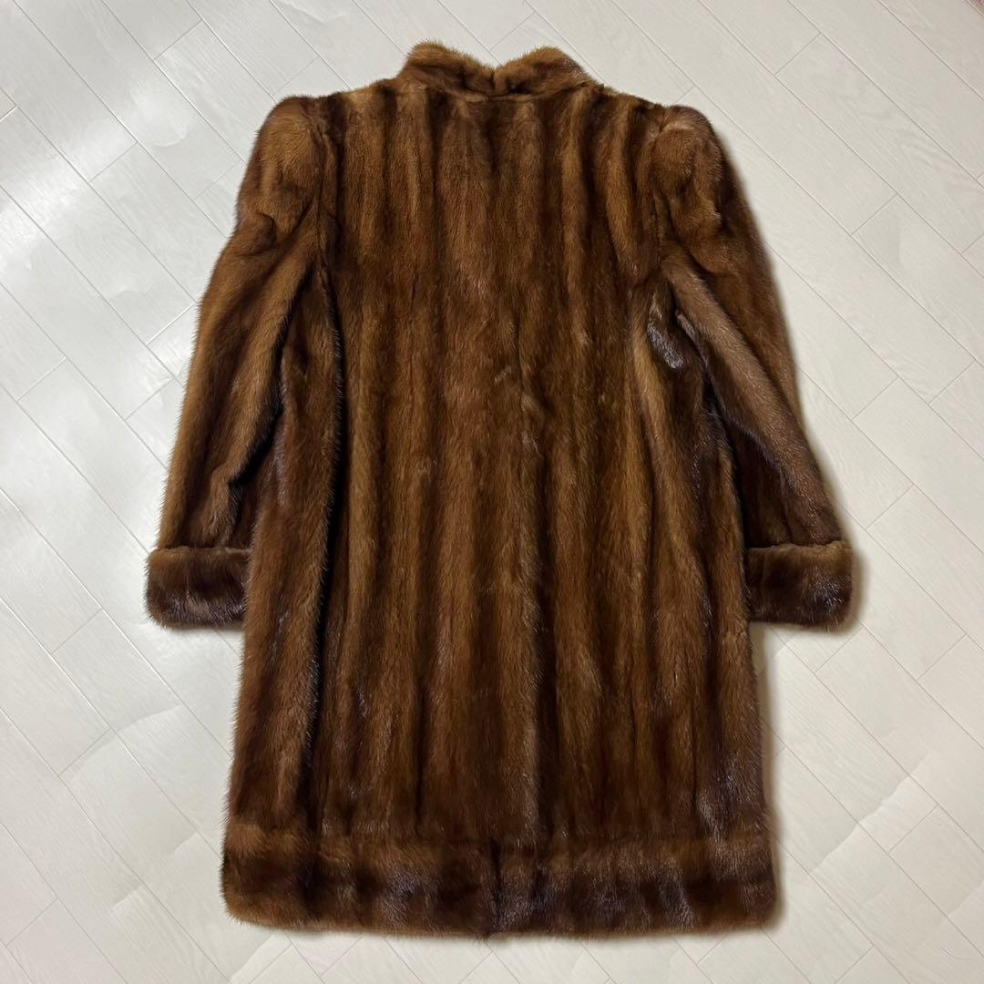 ニナリッチ ミンク 毛皮 コート 13 高級 着丈91cm