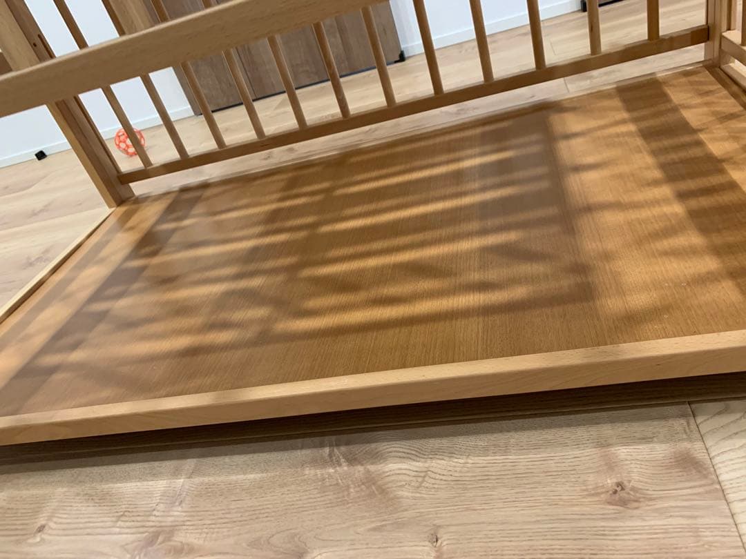 美品　ベビーベッド　澤田工業　サワベビー　トリプルスライド　G型　グランデ