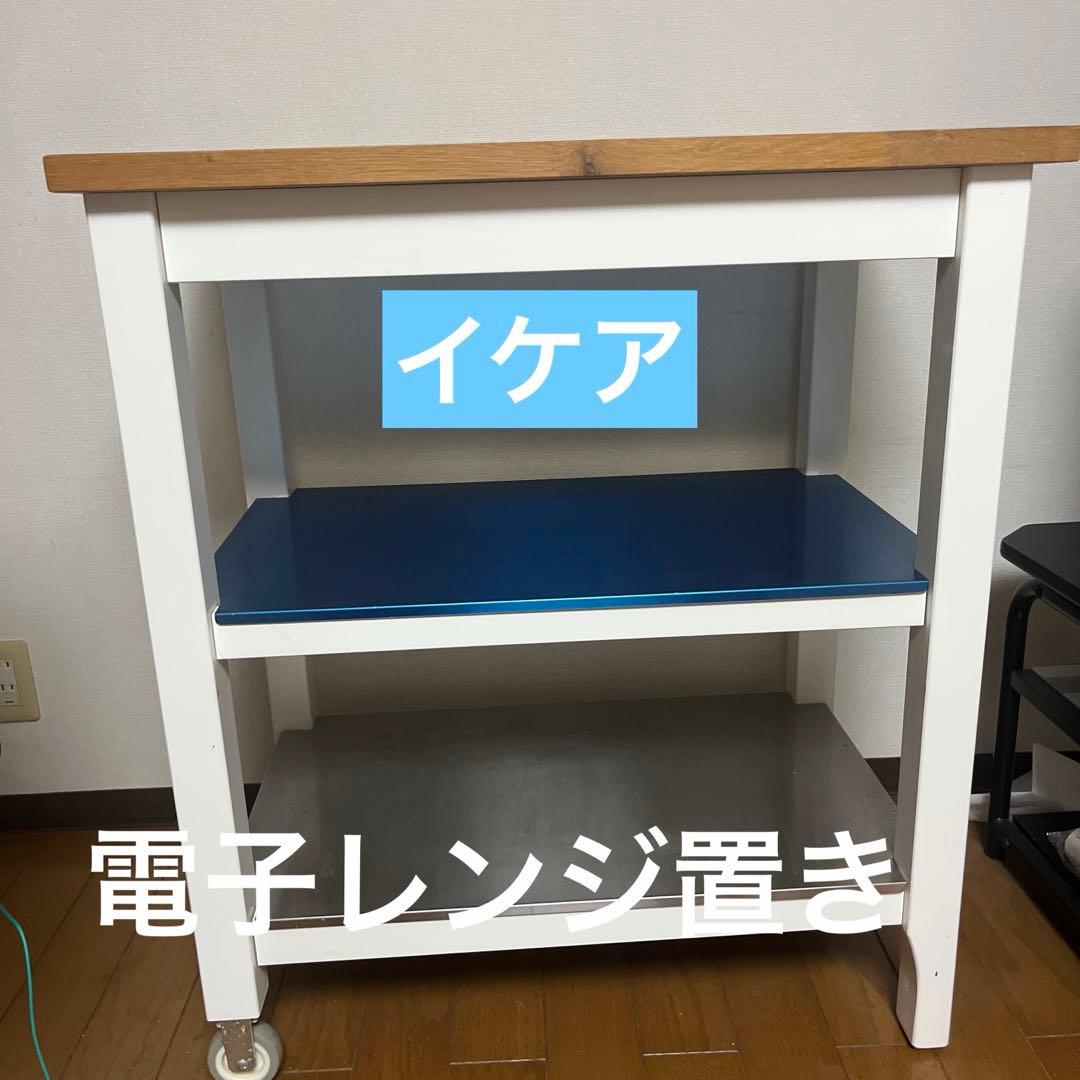 キャスター付きキッチンワゴン 2段式　ぐらつきあり