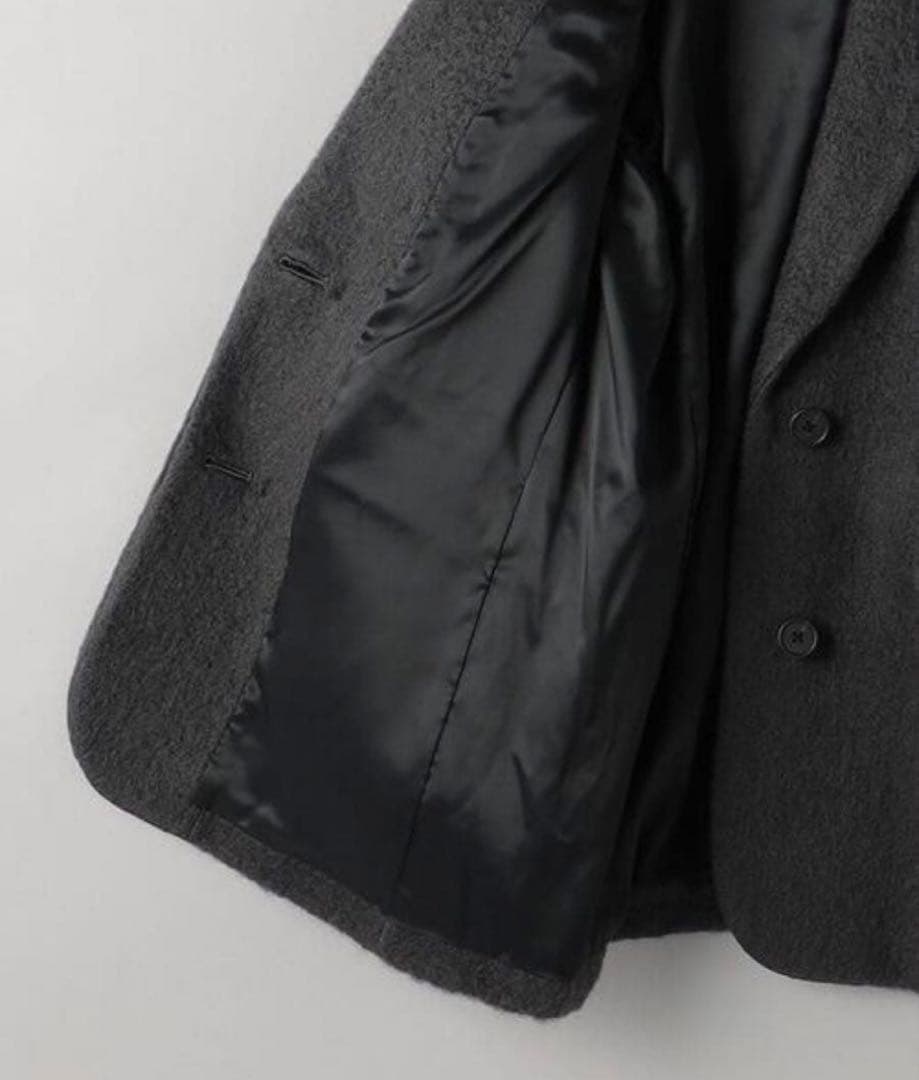 ウール×モヘヤブレンド シャギー ビッグ ジャケット