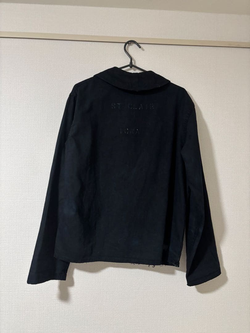 40s us navy ショールカラー　黒染め