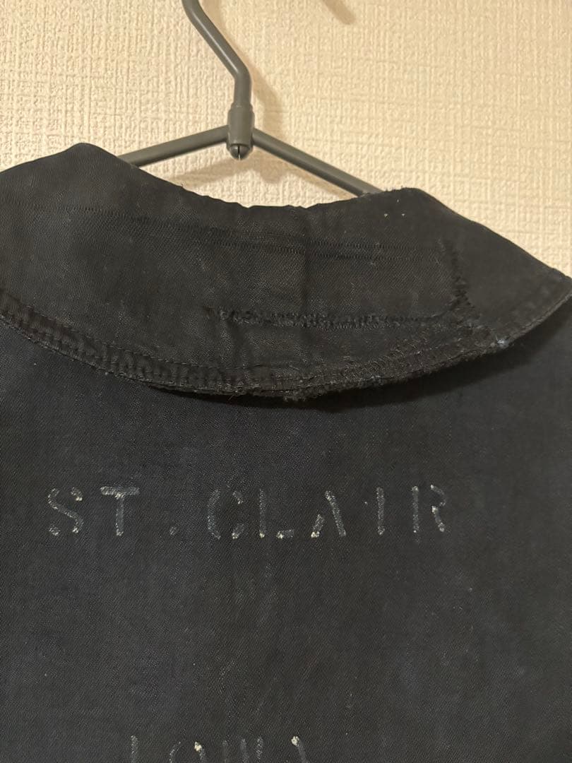 40s us navy ショールカラー　黒染め