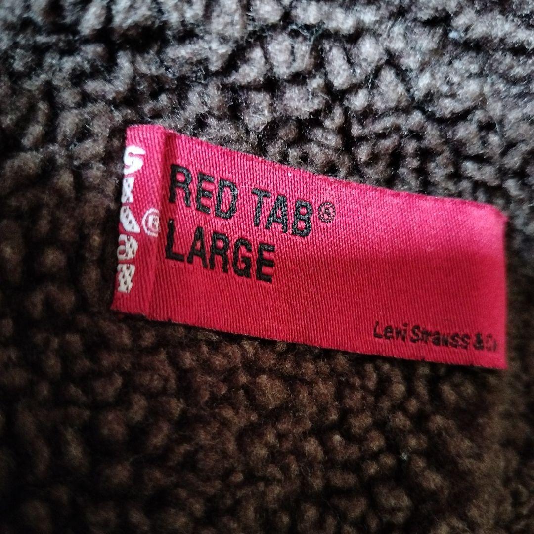 SALE☆RED TAB ボア襟デニムジャケット L