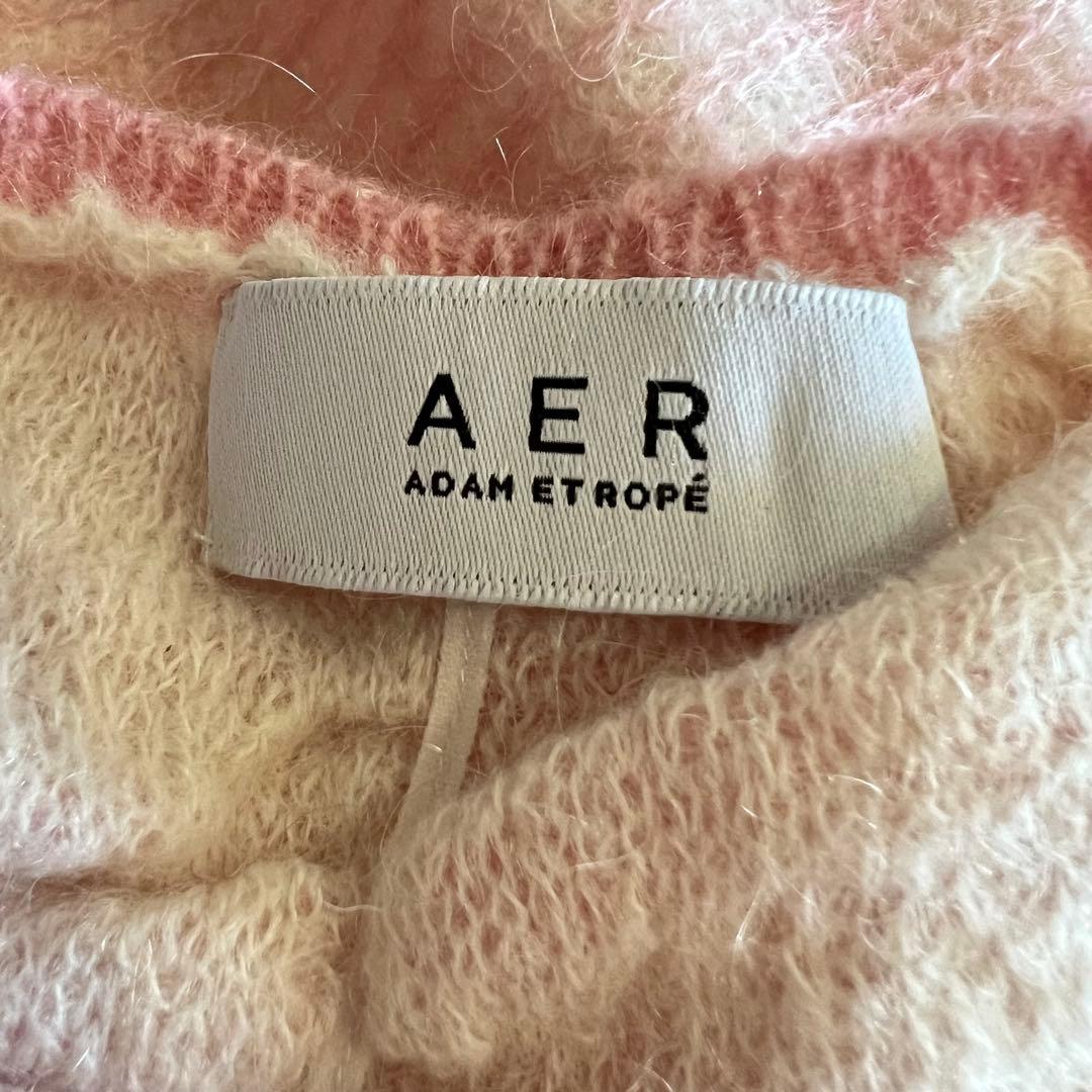 [ADAM ET ROPÉ] 2025AW ダブルモヘアシャーリングカーディガン