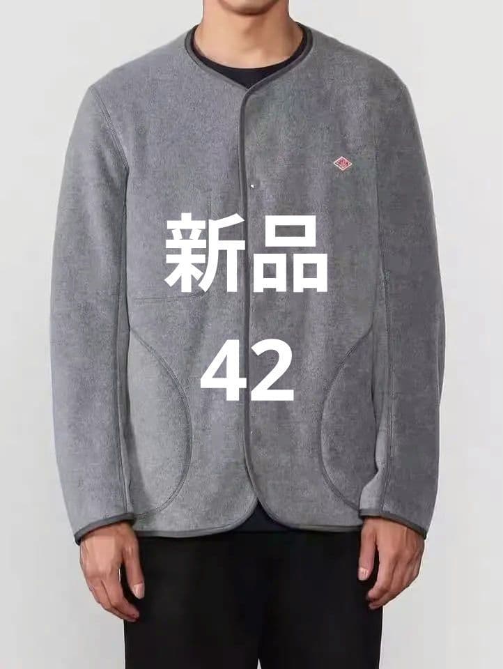 新品ダントン　ノーカラーフリースメンズジャケット42