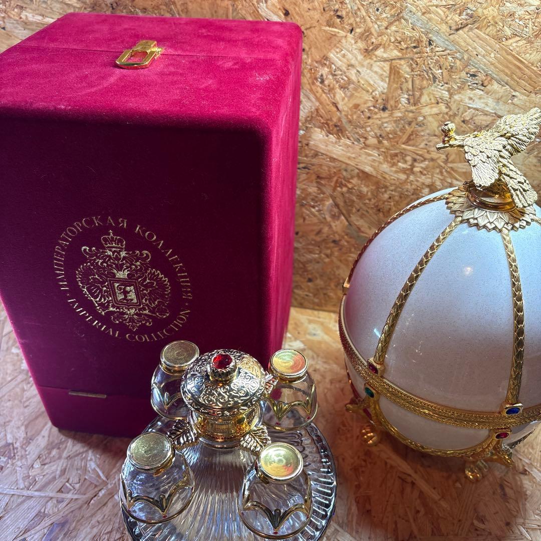 ラドガ インペリアル コレクション イースターエッグ パール ホワイト　空き瓶