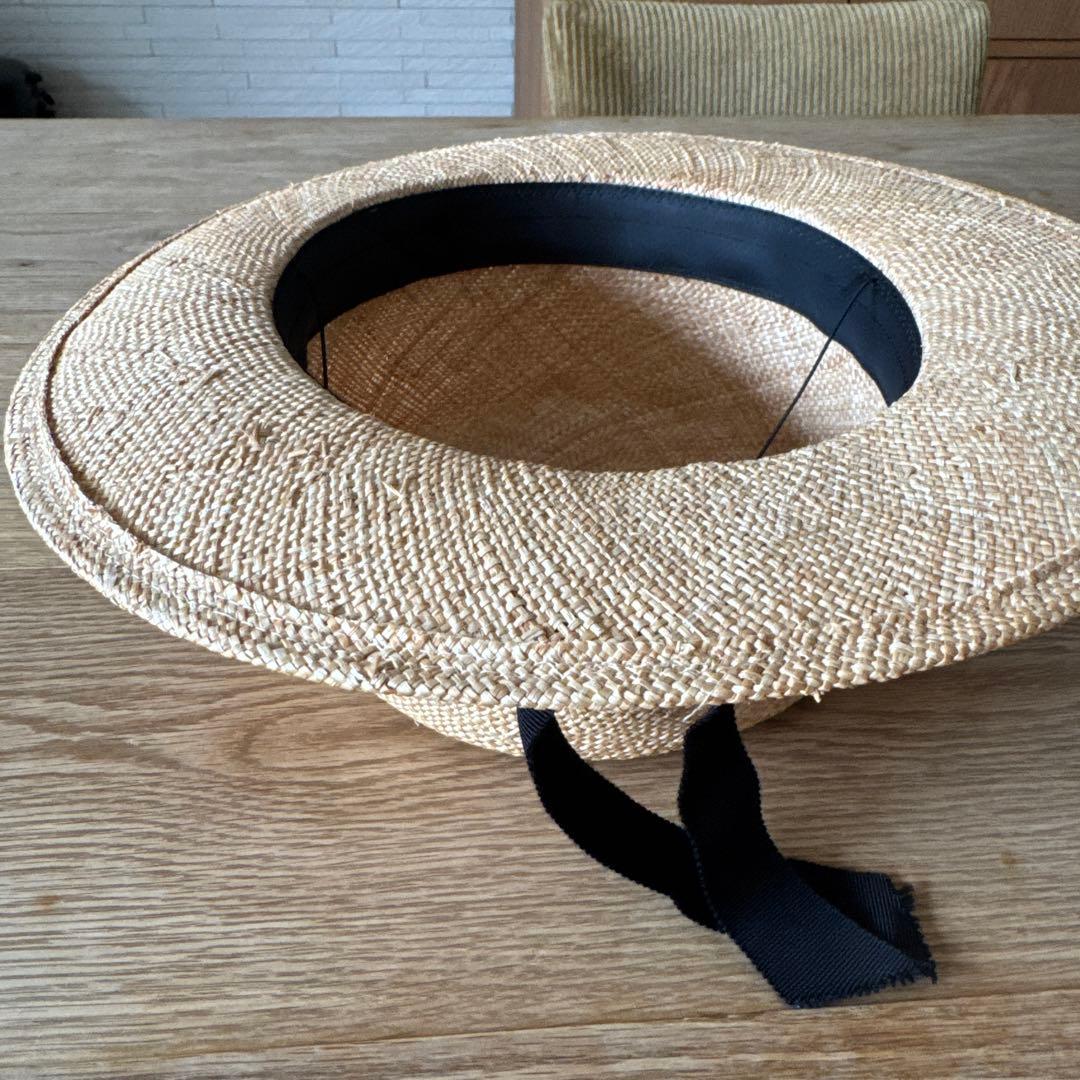 カワムラ帽子店 カンカン帽 Lサイズ 替えリボン付き